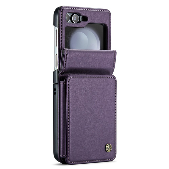 CASE фліп-чохол для Samsung Galaxy Z Flip5 5G, Litchi Wallet, фіолетовий