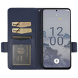 Чохол-книжка для Nokia X30 5G, Wallet Litchi Magnet Case, темно-синій 