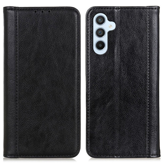 Чoхол до Samsung Galaxy A36 5G, Wallet Litchi Leather, чорний