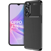 Чoхол до Oppo A78 5G, Carbon Gel, чорний