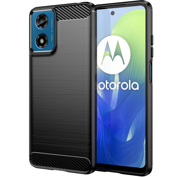 Чехол до Motorola Moto G24 / G24 Power / G04, Carbon, чёрный