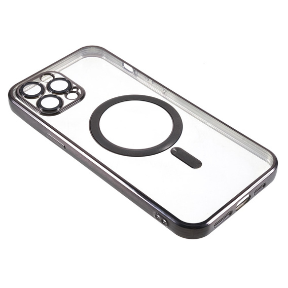 Чохол для iPhone 12 Pro, Electro MagSafe, чорний + Скло на екран