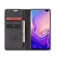 Чехол CASEME для Samsung Galaxy S10, Leather Wallet Case, чёрный