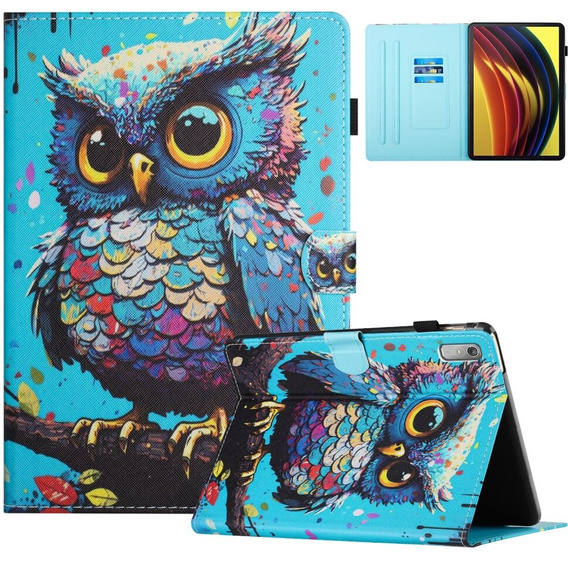 Чехол до Lenovo Tab P11 Gen 2, owl