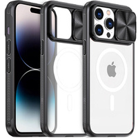 Чехол до iPhone 14 Pro, Slide Camera Magsafe, чёрный