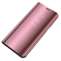 Чехол до LG Velvet, Clear View, розовый rose gold