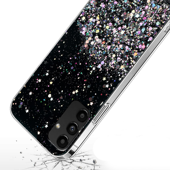 Чехол до Samsung Galaxy A04S / A13 5G, Glittery, чёрный