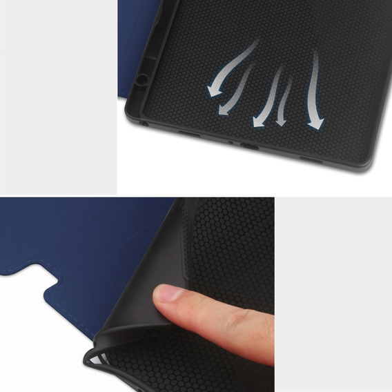 Чехол до Samsung Galaxy Tab A9+, Business Card and Pen Slot, синий