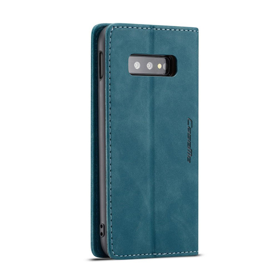 Чехол CASEME для Samsung Galaxy S10E, Leather Wallet Case, синий