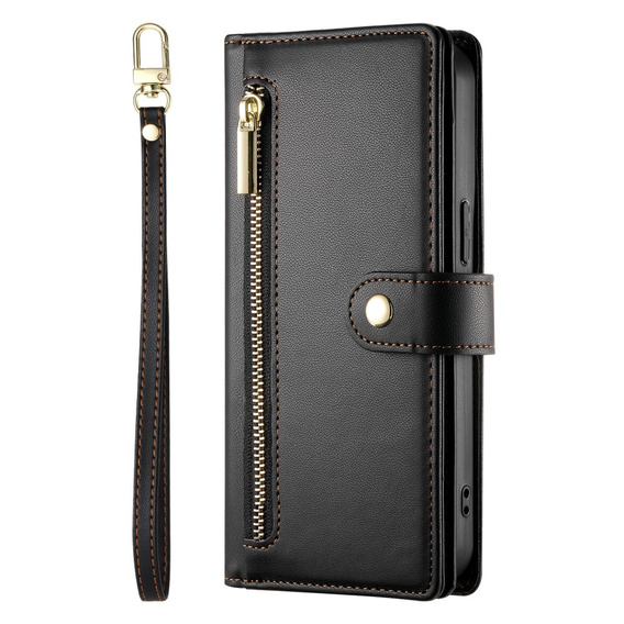 Чохол-книжка для Samsung Galaxy S24 FE, Wallet Zipper Pocket, чорний