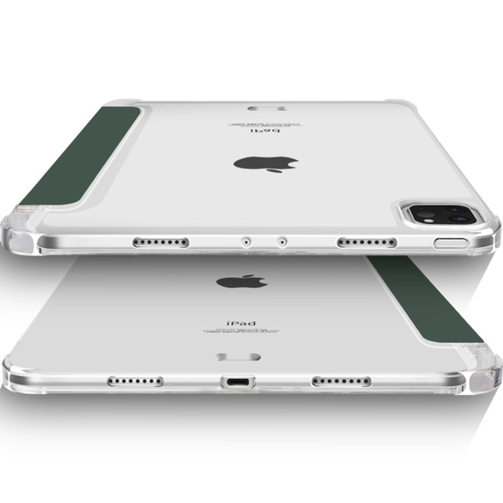 Чохол для iPad Pro 11 2022 / 2021 / 2020, Smartcase Hybrid, з місцем для стилуса, темно-зелений