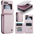 CASE фліп-чохол для Samsung Galaxy Z Flip5 5G, Litchi Wallet, рожевий