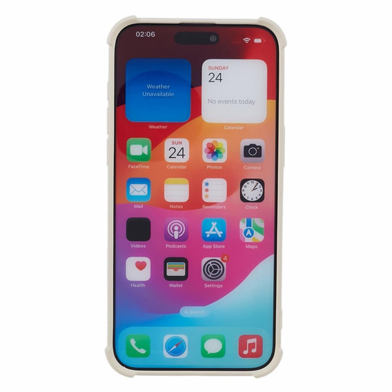 Силіконовий чохол для iPhone 15 Pro, магнітна, для MagSafe, бежевий