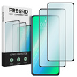 2x Закаленное стекло для Poco X3 NFC/X3 Pro, ERBORD 3D на весь экран