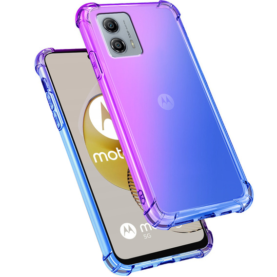 Чохол для Motorola Moto G73 5G, Gradient Dropproof, Фіолетовий / синій