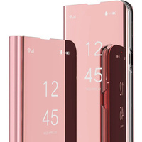 Чoхол до Samsung Galaxy S21 FE, Clear View, рожевий rose gold