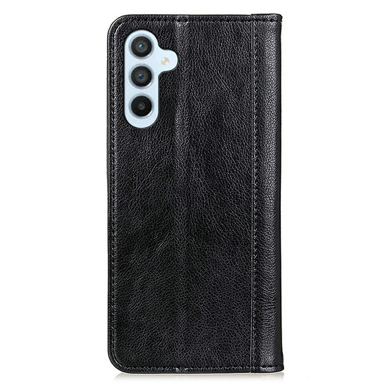 Чoхол до Samsung Galaxy A56, Wallet Litchi Leather, чорний