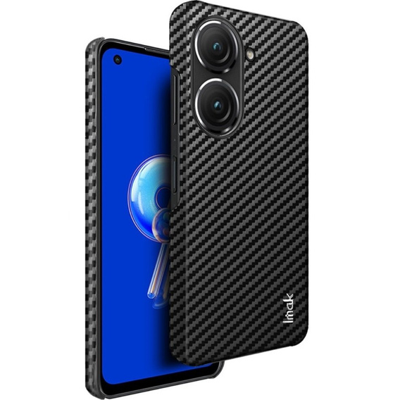 Чoхол IMAK до Asus Zenfone 9 5G / 10 5G, Ruiyi Series Case Carbon, чорний