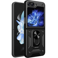 Бронированный Чехол до Samsung Galaxy Z Flip5 5G, Nox Case Ring, чёрный