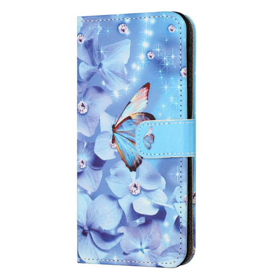 Откидной чехол для Samsung Galaxy M15 5G, Wallet, Flower and Butterfly