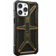 чехол Urban Armor Gear для iPhone 15 Pro Max, Monarch, Kevlar зелёный