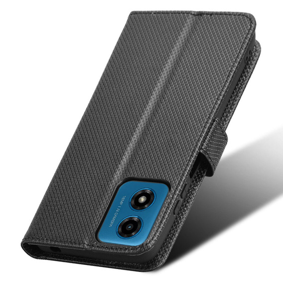 Откидной чехол для Motorola Moto G24 / G24 Power / G04, Wallet Smart Magnet, чёрный