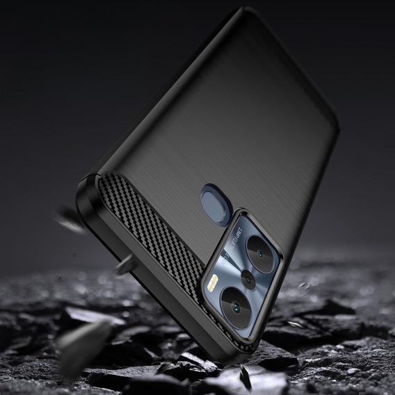 Чехол до Infinix Hot 20i, Carbon, чёрный