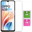 Чохол для Oppo A18 4G / A38 4G, Anti-Shock, прозорий + скло 9H