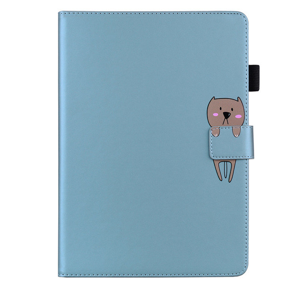 Чехол для iPad 10.2" 2021/2020/2019 (9/8/7 gen.), с клапаном, animal, синий