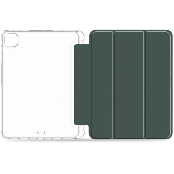 Чехол для iPad Pro 11 2022 / 2021 / 2020, Smartcase Hybrid, с местом для стилуса, тёмно-зелёный