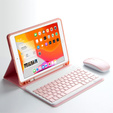 Чохол + клавіатура iPad 10.2 7/8/9 gen 2019/2020/2021, Keyboard Cover Pen Slot, рожевий rose gold