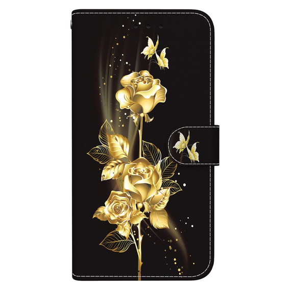 Откидной чехол для Infinix Hot 40i, Wallet, Butterfly rose