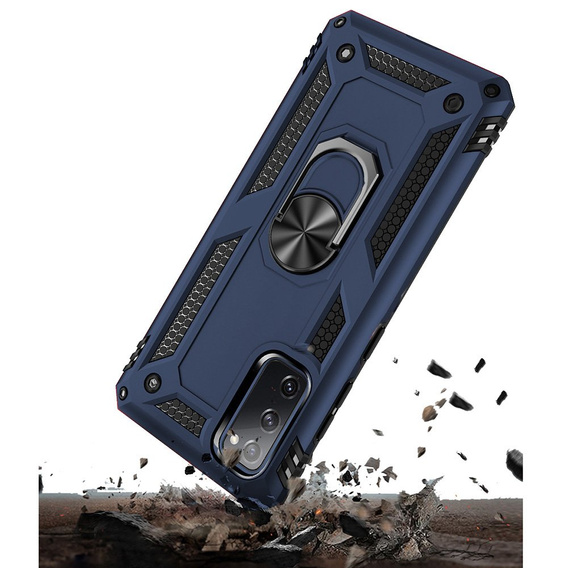 Бронированный Чехол до Samsung Galaxy S20 FE, Nox Case Ring, синий