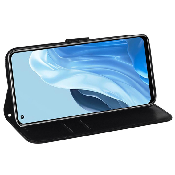 Откидной чехол для Oppo A17, Wallet mandala, серый