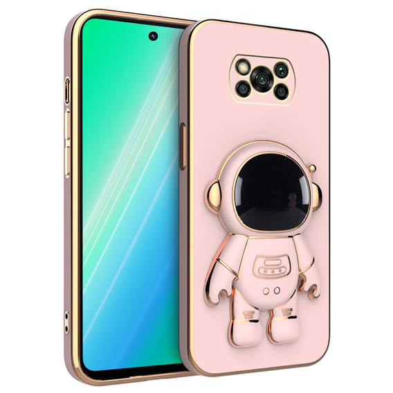 Чехол до Xiaomi Poco X3 NFC / X3 Pro, Astronaut, розовый rose gold