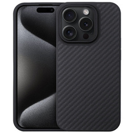 Чехол для iPhone 15 Pro Max, Aramid Fiber Cover, чёрный