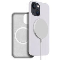 Чoхол до iPhone 13 mini, Silicone MagSafe, білий