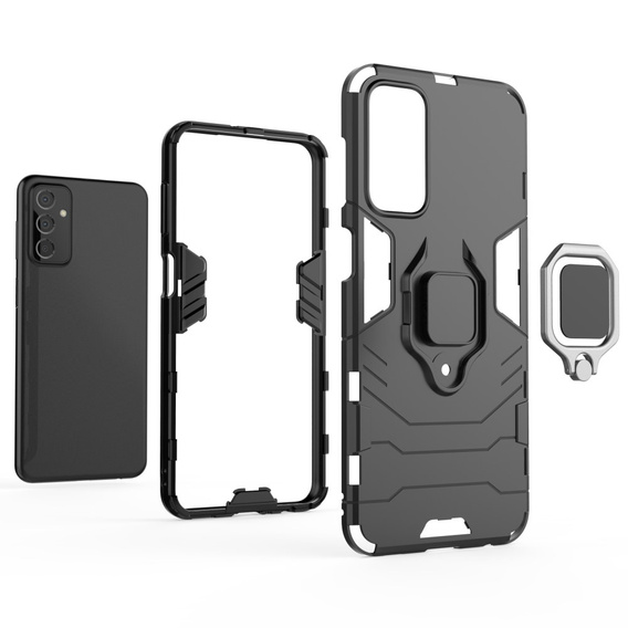 Чехол до Samsung Galaxy M23, Kickstand Ring, чёрный