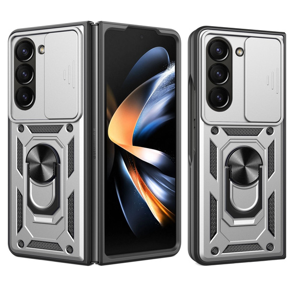 Чехол NOX Camera Slide Samsung Galaxy Z Fold5 5G, CamShield Slide, серебро