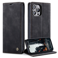 Чохол-сумка для iPhone 14 Pro Max, Leather Wallet Case, чорний