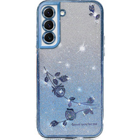 Чохол для Samsung Galaxy S22+ Plus, Glitter Flower, м'яти