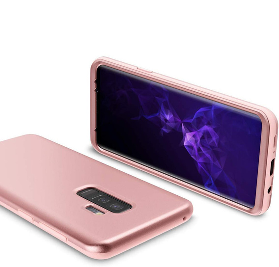 Чехол до Samsung Galaxy S9+ Plus, Suritch Full Body, розовый rose gold