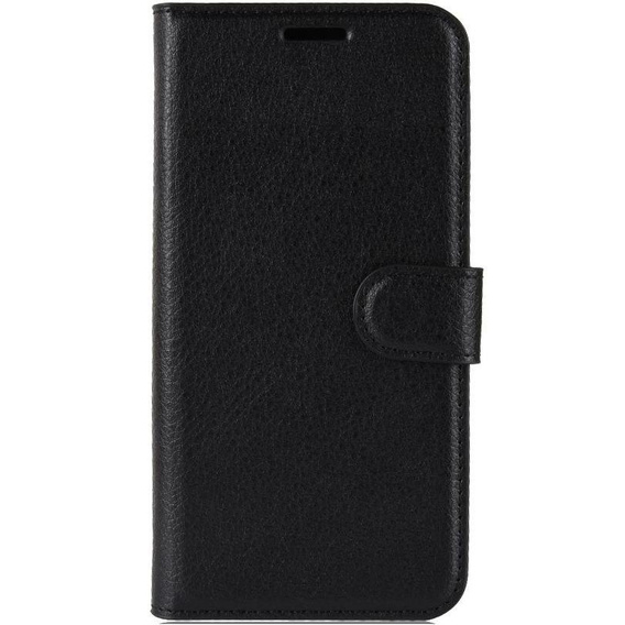 Откидной чехол для Huawei P Smart 2019, Split Leather Wallet, чёрный