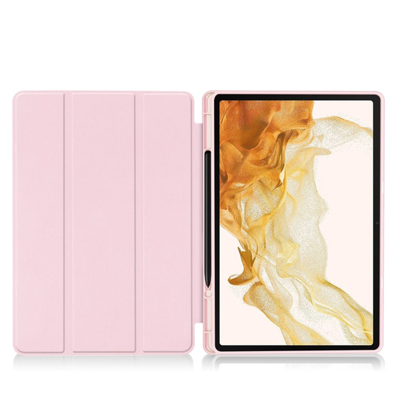 Чехол для Samsung Galaxy Tab S10+ Plus, Smartcase с местом для стилуса, розовый