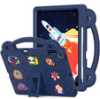 Детский чехол для iPad 7/8/9 10.2 2019/2020/2021 / Pro 2017 / Air 3 2019, Cute Patterns, с подставкой, темно-синий