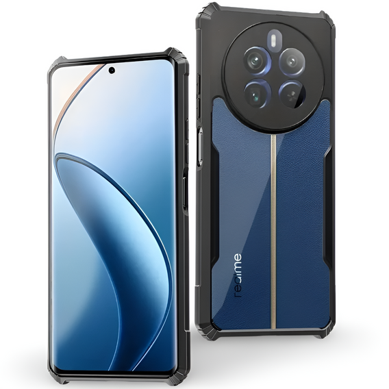 Чехол до Realme 12+ Plus 5G, AntiDrop Hybrid, чёрный