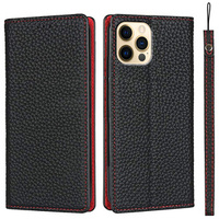 Шкіряний чохол для iPhone 12 Pro Max, ERBORD Grain Leather, чорний