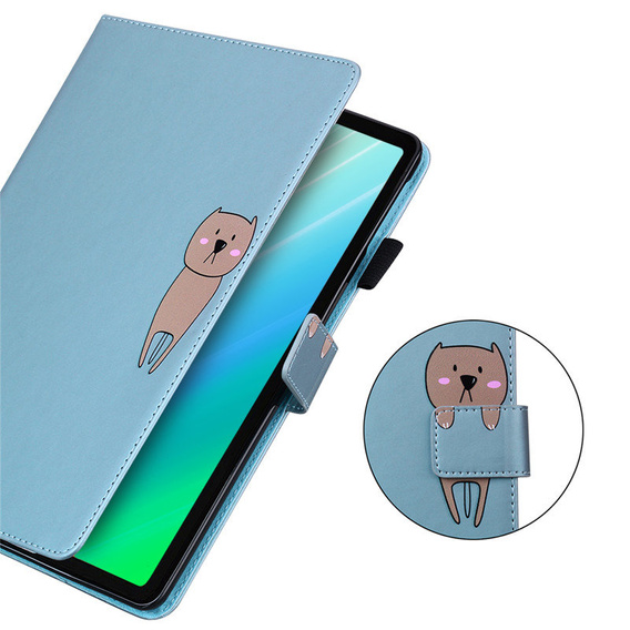 Чехол для iPad 10.2" 2021/2020/2019 (9/8/7 gen.), с клапаном, animal, синий