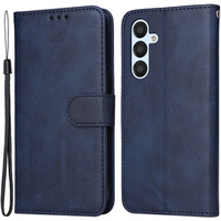 Откидной чехол для Samsung Galaxy A54 5G, Leather Wallet, темно-синий