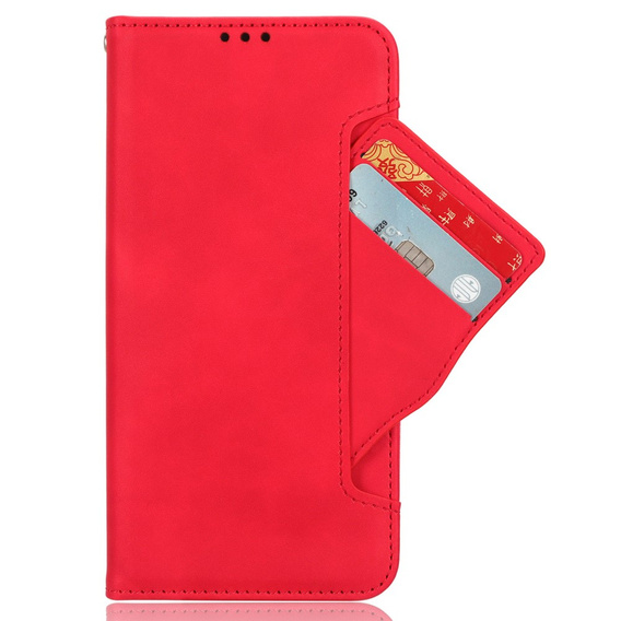 Откидной чехол для Samsung Galaxy M34, Card Slot, красный